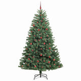 Albero di Natale Artificiale con Rami Pieghevoli Verde 240 cm