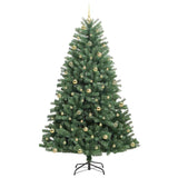 Albero di Natale Artificiale con Rami Pieghevoli Verde 240 cm