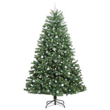 Albero di Natale Artificiale con Rami Pieghevoli Verde 240 cm
