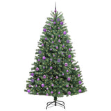 Albero di Natale Artificiale con Rami Pieghevoli Verde 240 cm