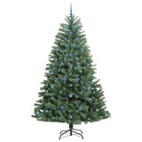 Albero di Natale Artificiale con Rami Pieghevoli Verde 240 cm