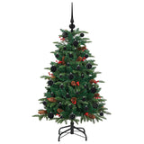 Albero di Natale artificiale con 150 LED Verde 120 cm