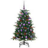 Albero di Natale artificiale con 150 LED Verde 120 cm