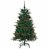 Albero di Natale artificiale con 150 LED Verde 150 cm