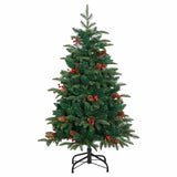 Albero di Natale artificiale con 150 LED Verde 150 cm