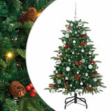 Albero di Natale artificiale con 150 LED Verde 150 cm