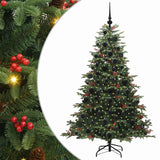 Albero di Natale artificiale con 300 LED Verde 180 cm