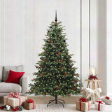 Albero di Natale artificiale con 300 LED Verde 210 cm