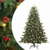 Albero di Natale artificiale con 300 LED Verde 210 cm