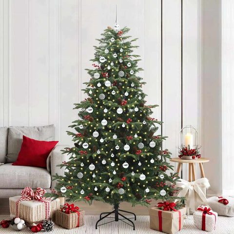 Albero di Natale artificiale con 300 LED Verde 210 cm