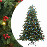 Albero di Natale artificiale con 300 LED Verde 210 cm