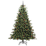 Albero di Natale artificiale con 300 LED Verde 240 cm