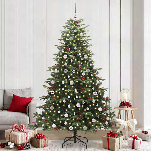Albero di Natale artificiale con 300 LED Verde 240 cm