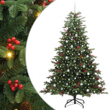 Albero di Natale artificiale con 300 LED Verde 240 cm
