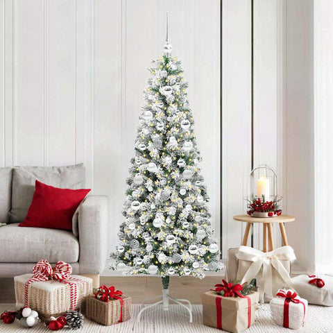 Albero di Natale Artificiale con Rami Pieghevoli 180 cm