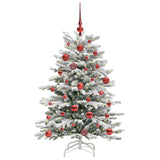 Albero di Natale Artificiale con Rami Pieghevoli Bianco 120 cm
