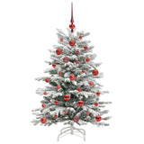 Albero di Natale Artificiale con Rami Pieghevoli Bianco 120 cm