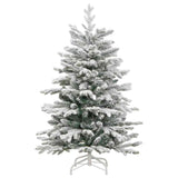 Albero di Natale Artificiale con Rami Pieghevoli Bianco 120 cm