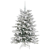Albero di Natale Artificiale con Rami Pieghevoli Bianco 120 cm