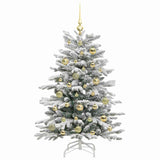 Albero di Natale Artificiale con Rami Pieghevoli Bianco 120 cm