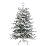 Albero di Natale Artificiale con Rami Pieghevoli Bianco 120 cm