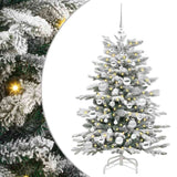 Albero di Natale Artificiale con Rami Pieghevoli Bianco 120 cm
