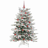Albero di Natale Artificiale con Rami Pieghevoli Bianco 150 cm