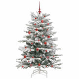 Albero di Natale Artificiale con Rami Pieghevoli Bianco 150 cm