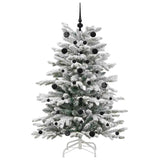 Albero di Natale Artificiale con Rami Pieghevoli Bianco 150 cm