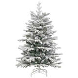 Albero di Natale Artificiale con Rami Pieghevoli Bianco 150 cm