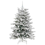Albero di Natale Artificiale con Rami Pieghevoli Bianco 150 cm