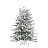 Albero di Natale Artificiale con Rami Pieghevoli Bianco 150 cm