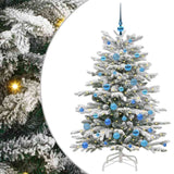 Albero di Natale Artificiale con Rami Pieghevoli Bianco 150 cm