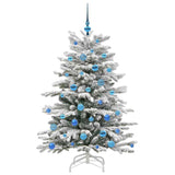 Albero di Natale Artificiale con Rami Pieghevoli Bianco 150 cm