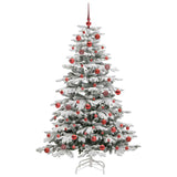 Albero di Natale Artificiale con Rami Pieghevoli Bianco 180 cm
