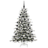 Albero di Natale Artificiale con Rami Pieghevoli Bianco 180 cm