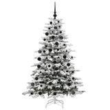 Albero di Natale Artificiale con Rami Pieghevoli Bianco 180 cm