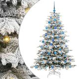 Albero di Natale Artificiale con Rami Pieghevoli Bianco 180 cm