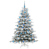 Albero di Natale Artificiale con Rami Pieghevoli Bianco 180 cm