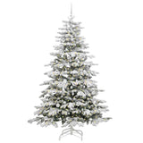 Albero di Natale Artificiale con Rami Pieghevoli Bianco 210 cm