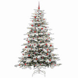 Albero di Natale Artificiale con Rami Pieghevoli Bianco 240 cm