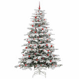 Albero di Natale Artificiale con Rami Pieghevoli Bianco 240 cm