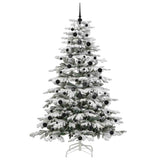 Albero di Natale Artificiale con Rami Pieghevoli Bianco 240 cm