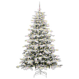 Albero di Natale Artificiale con Rami Pieghevoli Bianco 240 cm