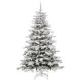 Albero di Natale Artificiale con Rami Pieghevoli Bianco 240 cm