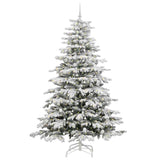 Albero di Natale Artificiale con Rami Pieghevoli Bianco 240 cm