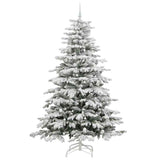 Albero di Natale Artificiale con Rami Pieghevoli Bianco 240 cm