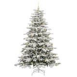 Albero di Natale Artificiale con Rami Pieghevoli Bianco 240 cm