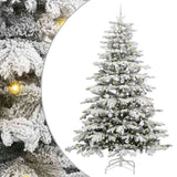 Albero di Natale Artificiale con Rami Pieghevoli Bianco 240 cm