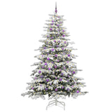 Albero di Natale Artificiale con Rami Pieghevoli Bianco 240 cm